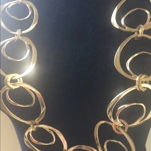 Bold & Beautiful Gold Linked Circle Necklace